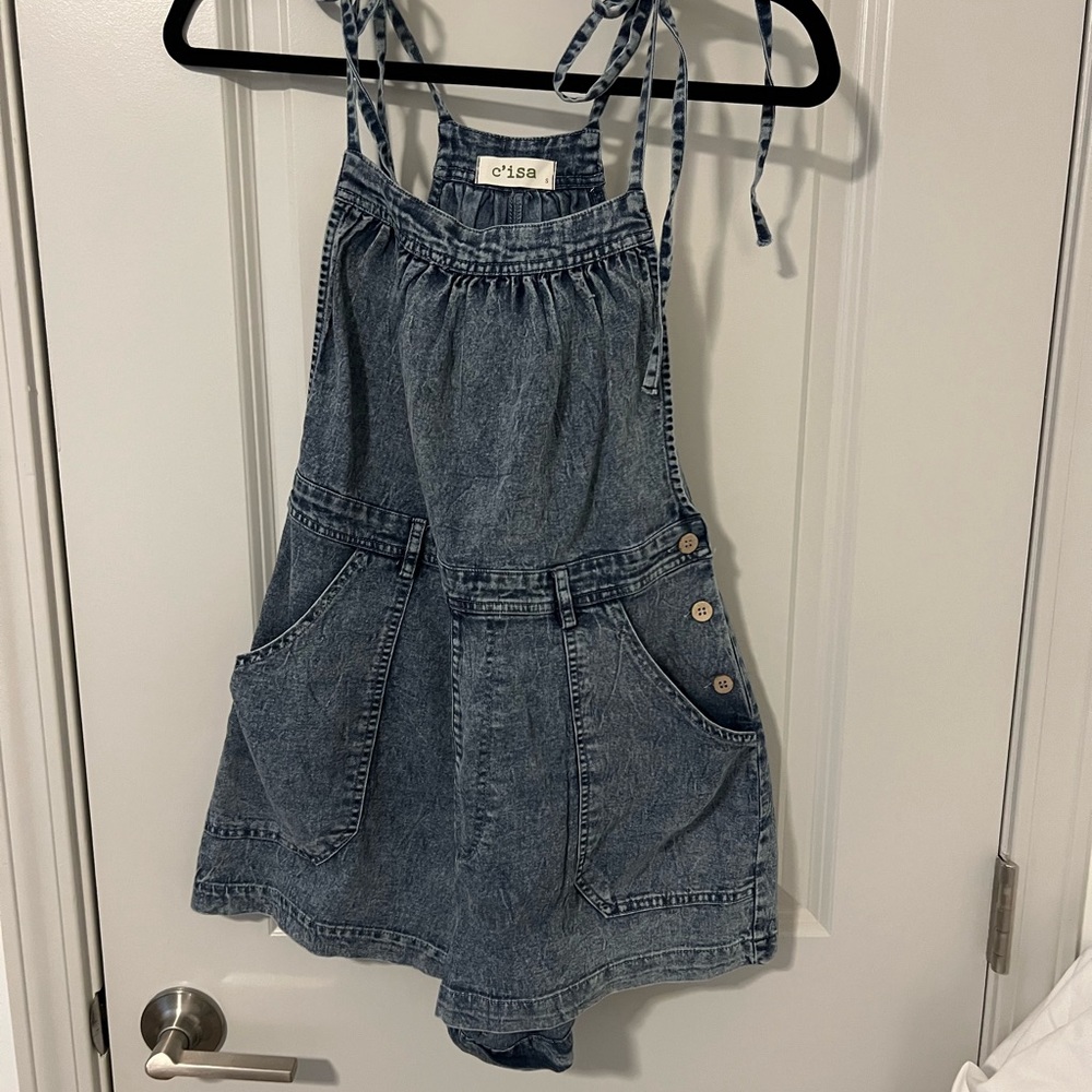 Denim romper